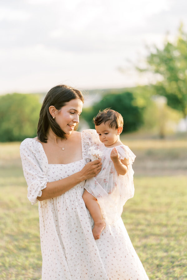 Mom and daughter picture during a family session in Dallas Texas