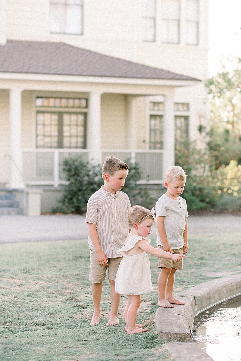 three kids in Fresno, California photographed by Amanda Deanne Photography