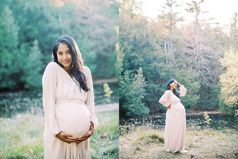 outdoor maternity photography session Ontario Canada motherhood anthology feature 
