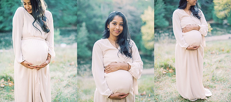 outdoor maternity photography session Ontario Canada motherhood anthology feature pregnant mama