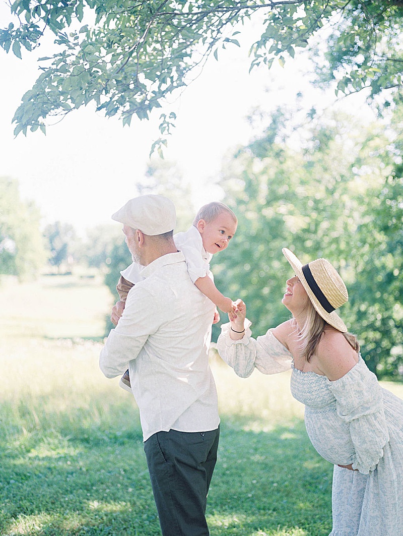 outdoor family maternity session in Richmond, Virginia photographed by Beatific Visions Photography and featured on The Motherhood Anthology blog