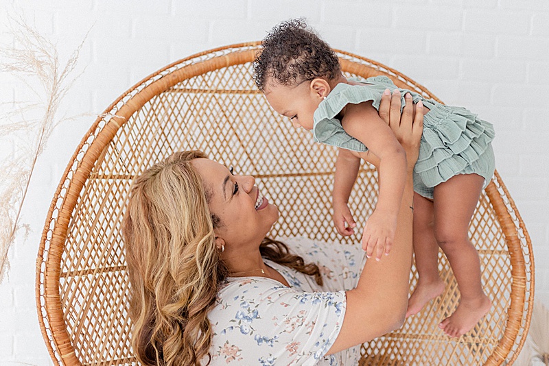 mommy + me studio session in Orlando, FL photographed by Emely F Photography featured on The Motherhood Anthology Blog