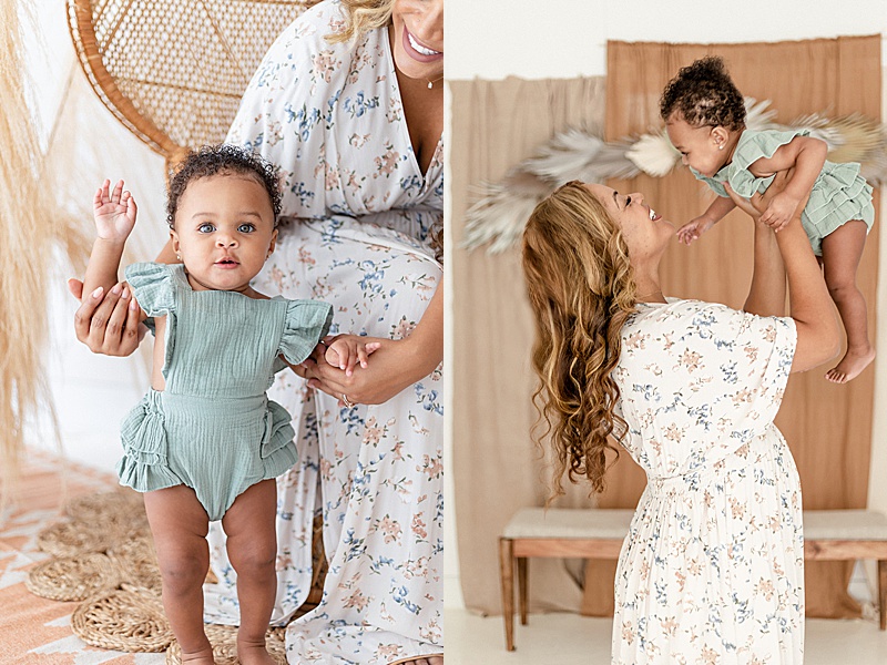 mommy + me studio session in Orlando, FL photographed by Emely F Photography featured on The Motherhood Anthology Blog