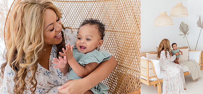 mommy + me studio session in Orlando, FL photographed by Emely F Photography featured on The Motherhood Anthology Blog