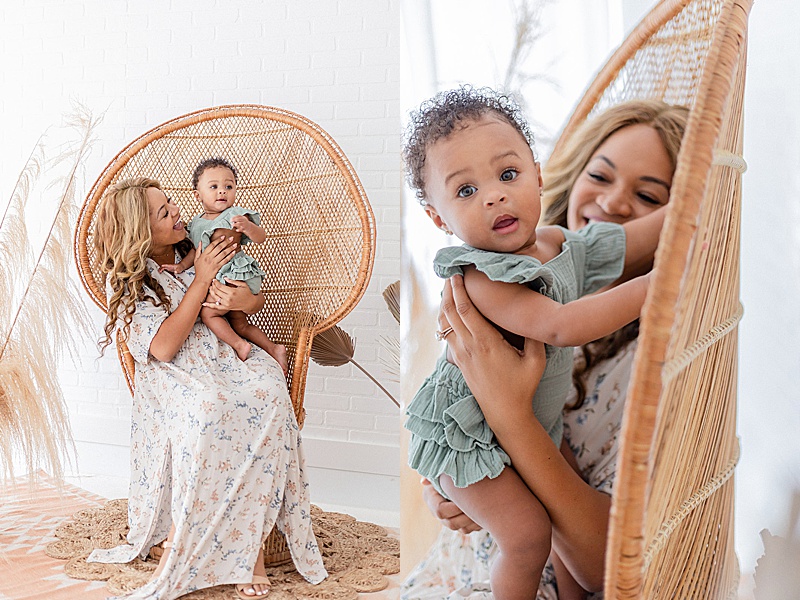 mommy + me studio session in Orlando, FL photographed by Emely F Photography featured on The Motherhood Anthology Blog