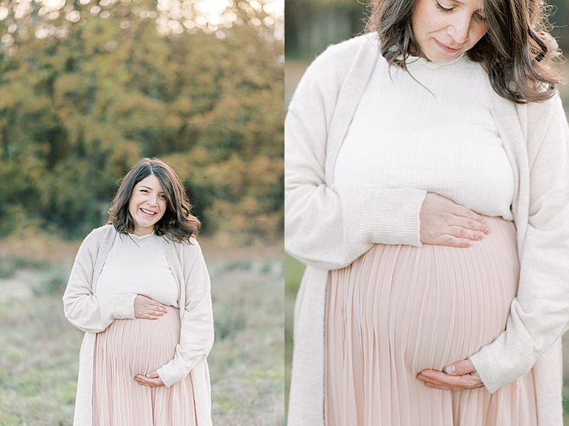 winter family session in Paris France photographed by Mariana de Albuquerque featured on The Motherhood Anthology blog pregnant mama