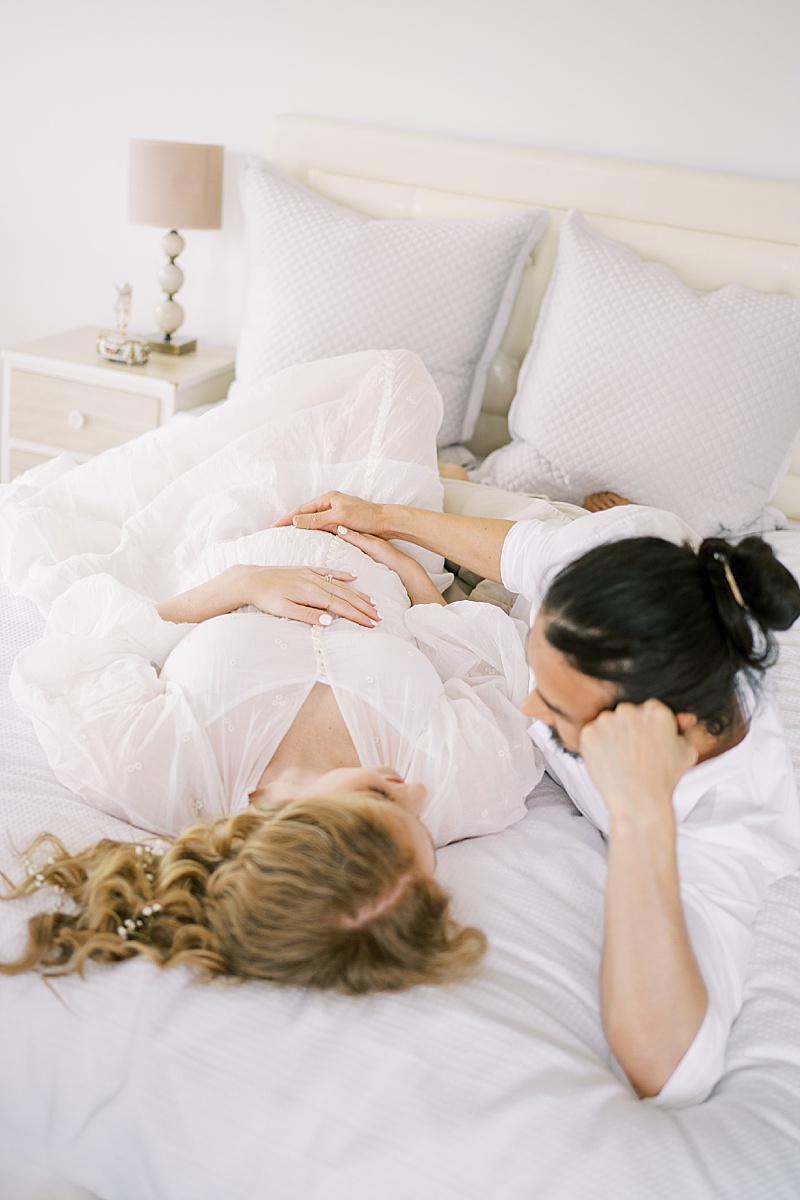 intimate in-home maternity photography session in Brisbane, AUS by Hikari Lifestyle Photography featured on The Motherhood Anthology