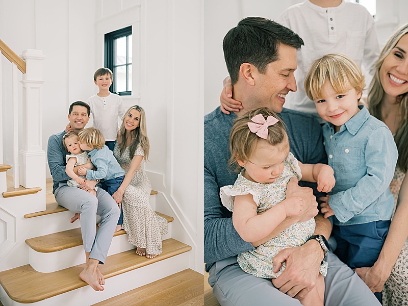 in-home lifestyle photography session family of four photography 