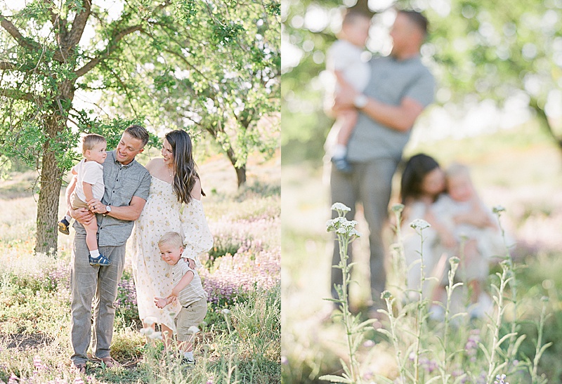 family photography session in sunny California maternity photography natural light photography golden hour