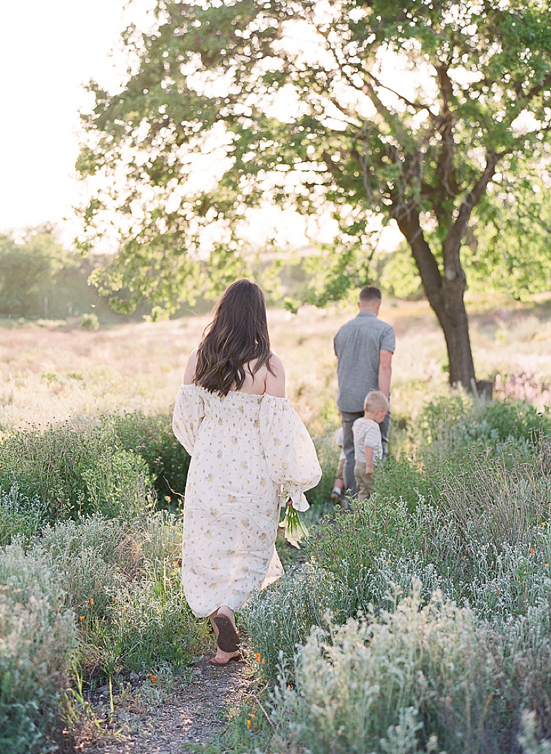 family photography session in sunny California maternity photography natural light photography golden hour