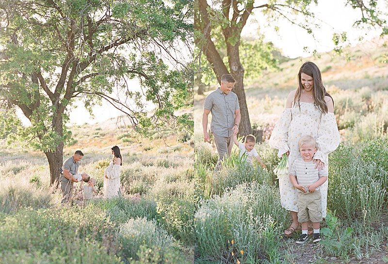 family photography session in sunny California maternity photography natural light photography golden hour lifestyle photography