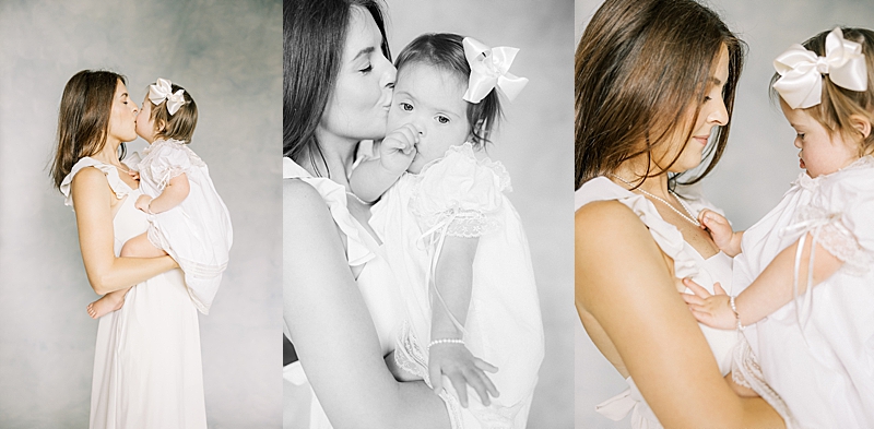 mommy + me photography in studio little girl Down syndrome natural light heirloom photography