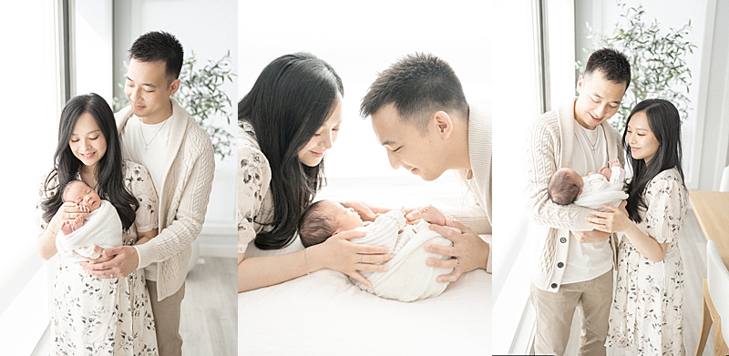 in-home newborn session lifestyle photography sleeping baby Canada photographer natural light