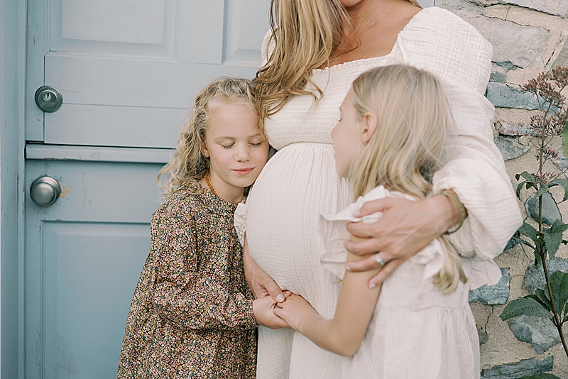 outdoor family photography maternity session film photography natural light
