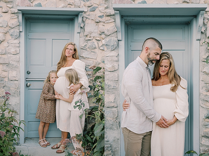 outdoor family photography maternity session film photography natural light