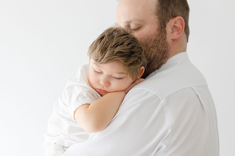 studio session special needs photography natural light baby sleeping