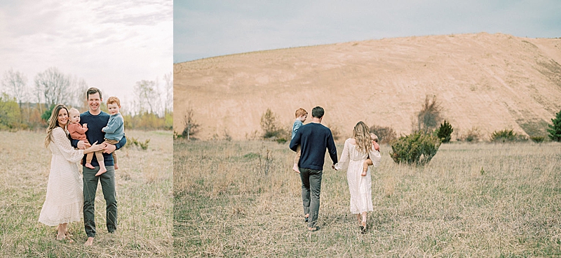 fall-vibe family photography session, natural light photography, film-inspired coloring