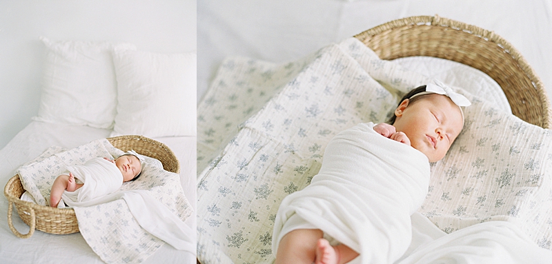 in studio newborn session natural light photography cuddly newborn